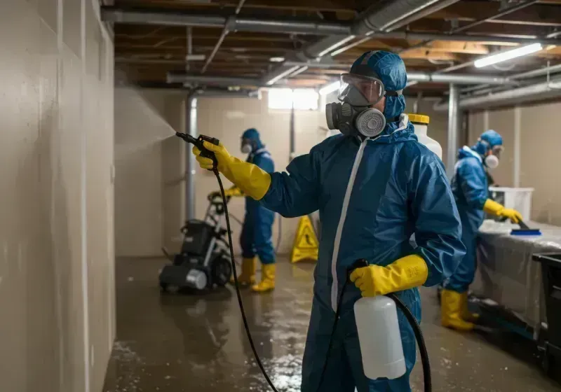 Basement Sanitization and Antimicrobial Treatment process in Everett, WA